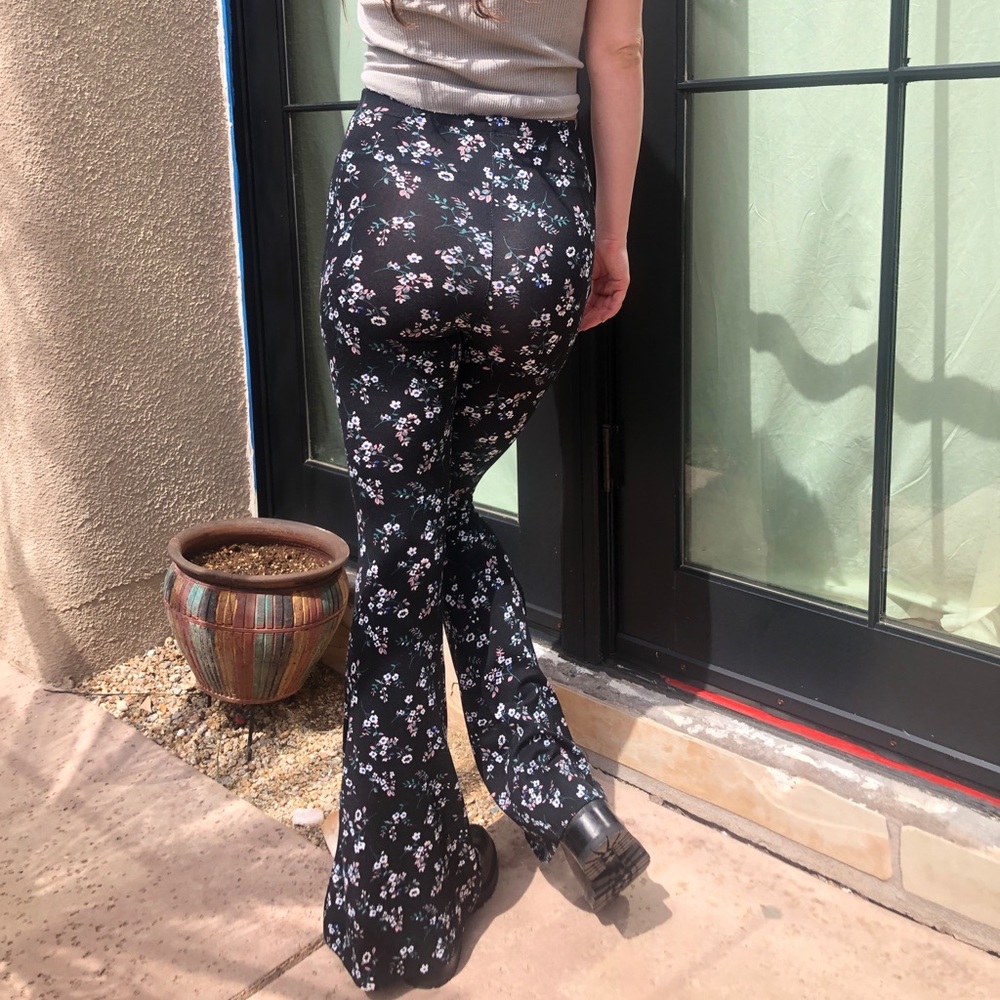 Forever 21 floral bellbottoms